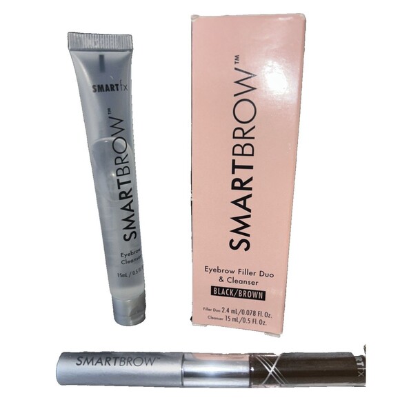 Smart FX Smart Brow Eyebrow Filler Duo & Cleanser ~ Black/Brown New NIB - Picture 2 of 7